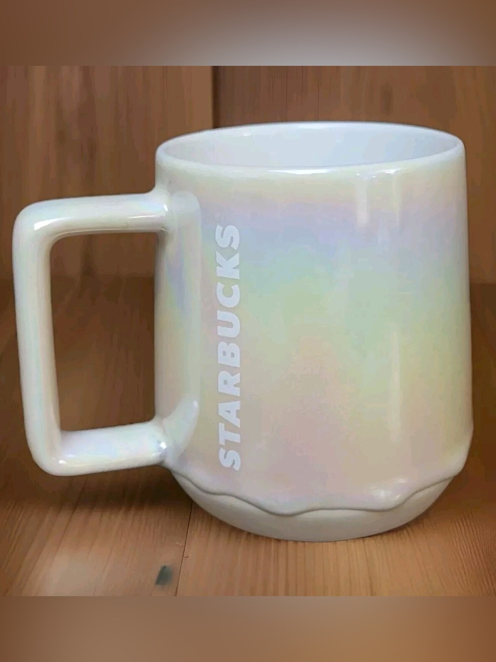 Starbucks 2019 Iridescent pearl/rainbow shimmery ceramic mug